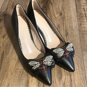 MELYA BLACK POINTED TOE PUMPS Sz 39 USA 8.5
